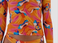 Top Orange-Bloom Rash-Guard