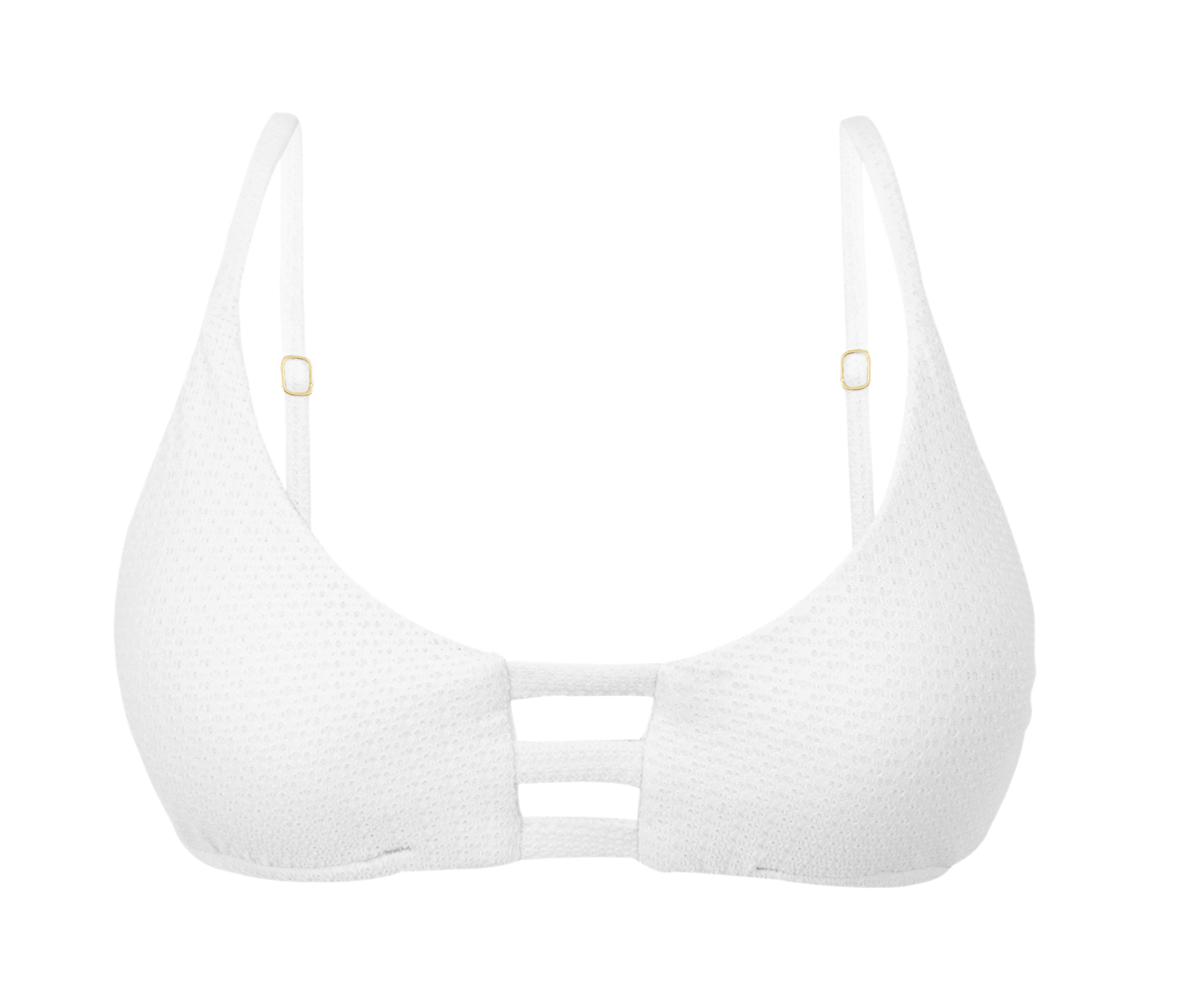 Top Bora-White Bra-Trio