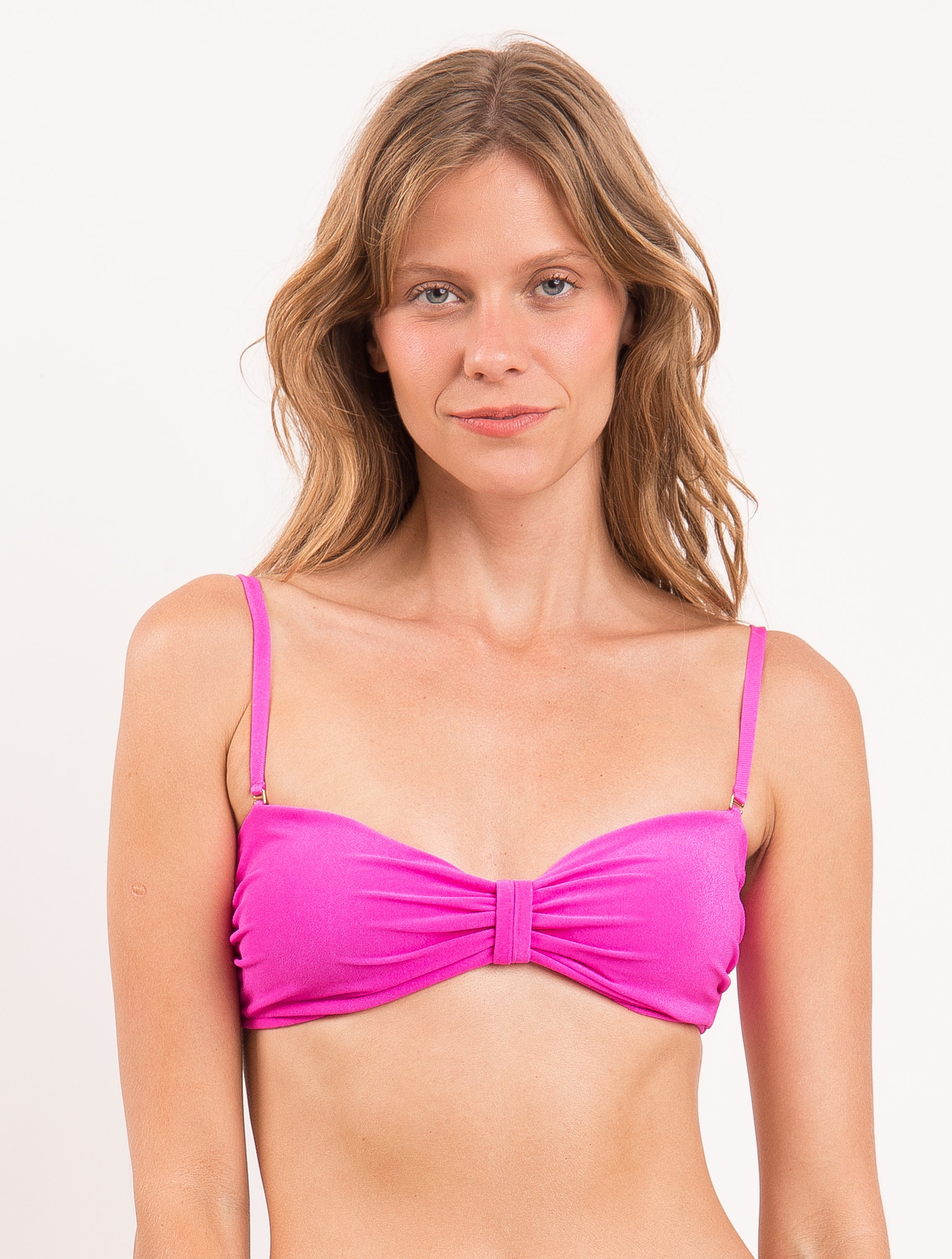 Top Malibu-Rosa Bandeau-Duo