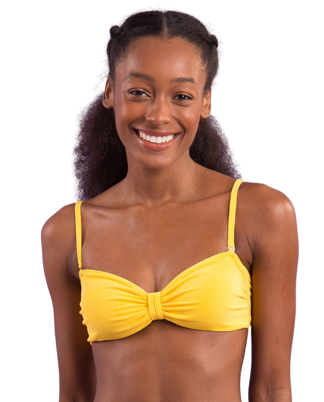 Top Malibu-Yellow Bandeau-Duo