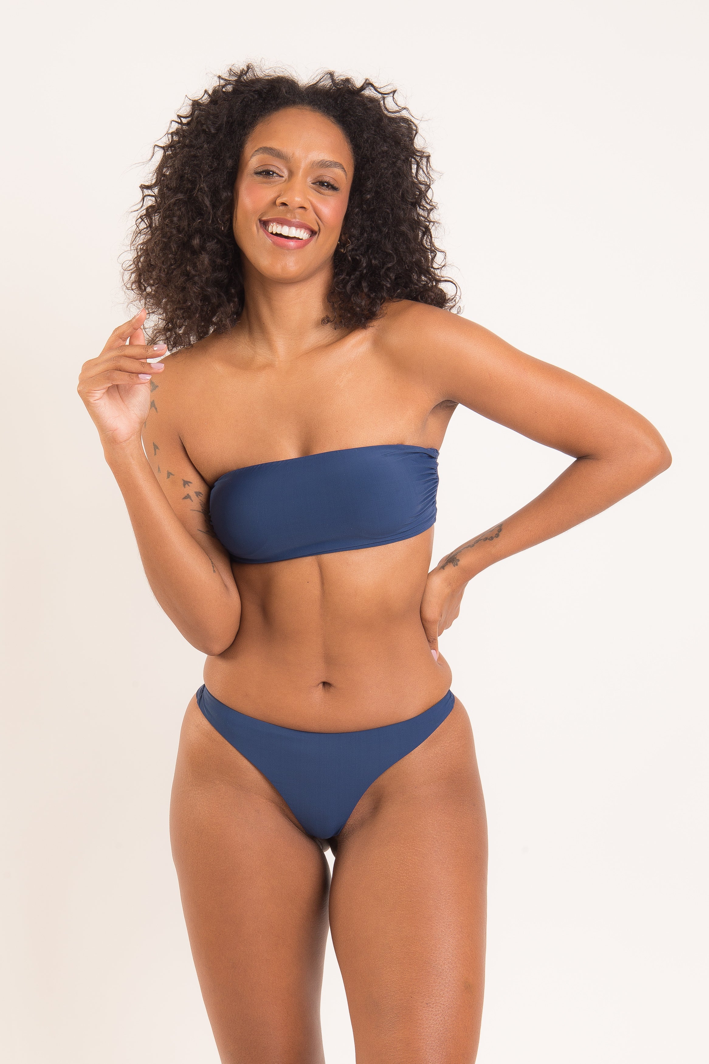 Top Navy Bandeau-Reto