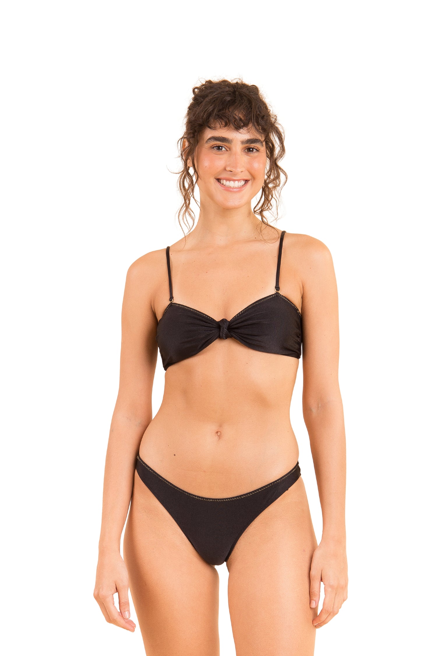 Top Shimmer-Black Bandeau-Joy