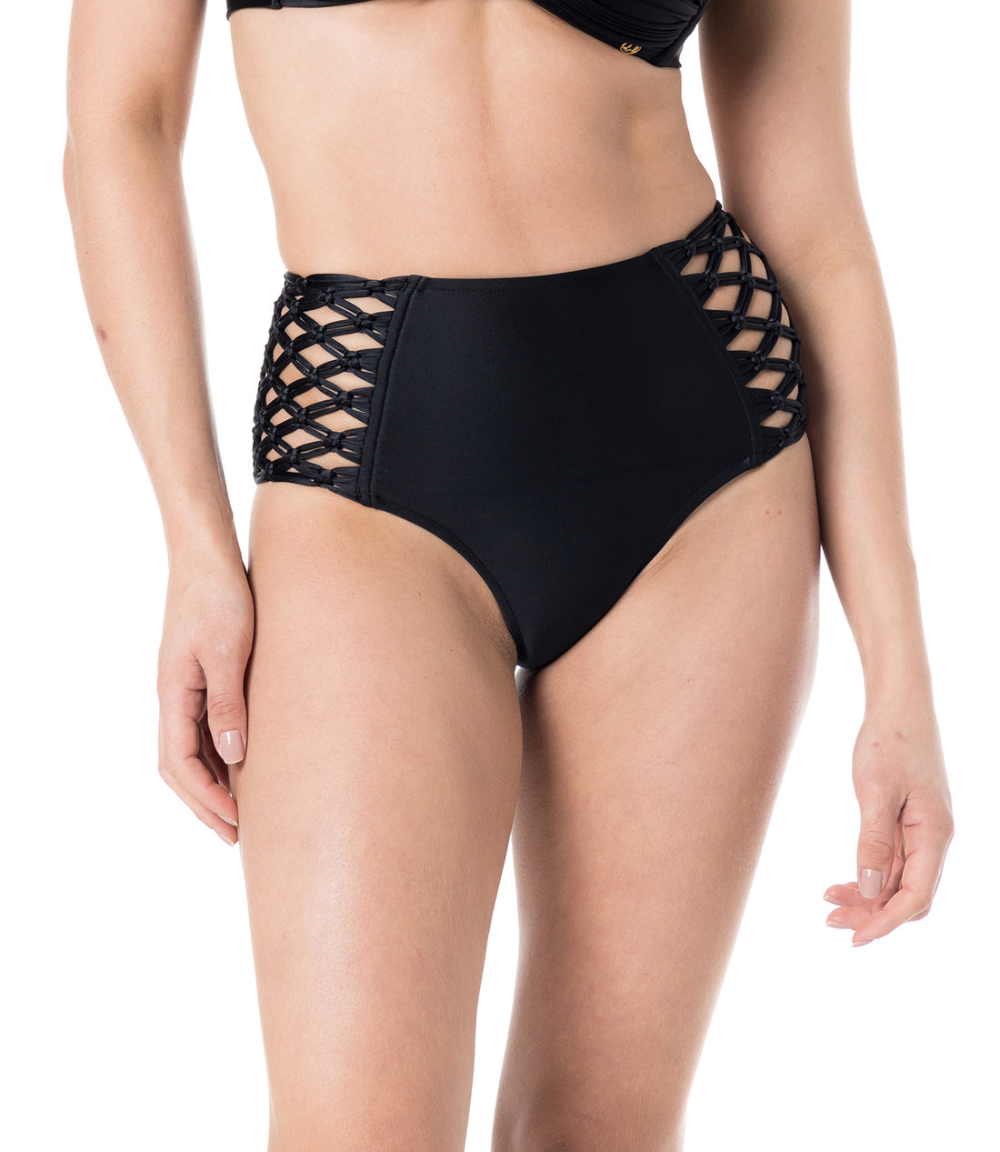 Bottom Pants Macrame Liso Preto