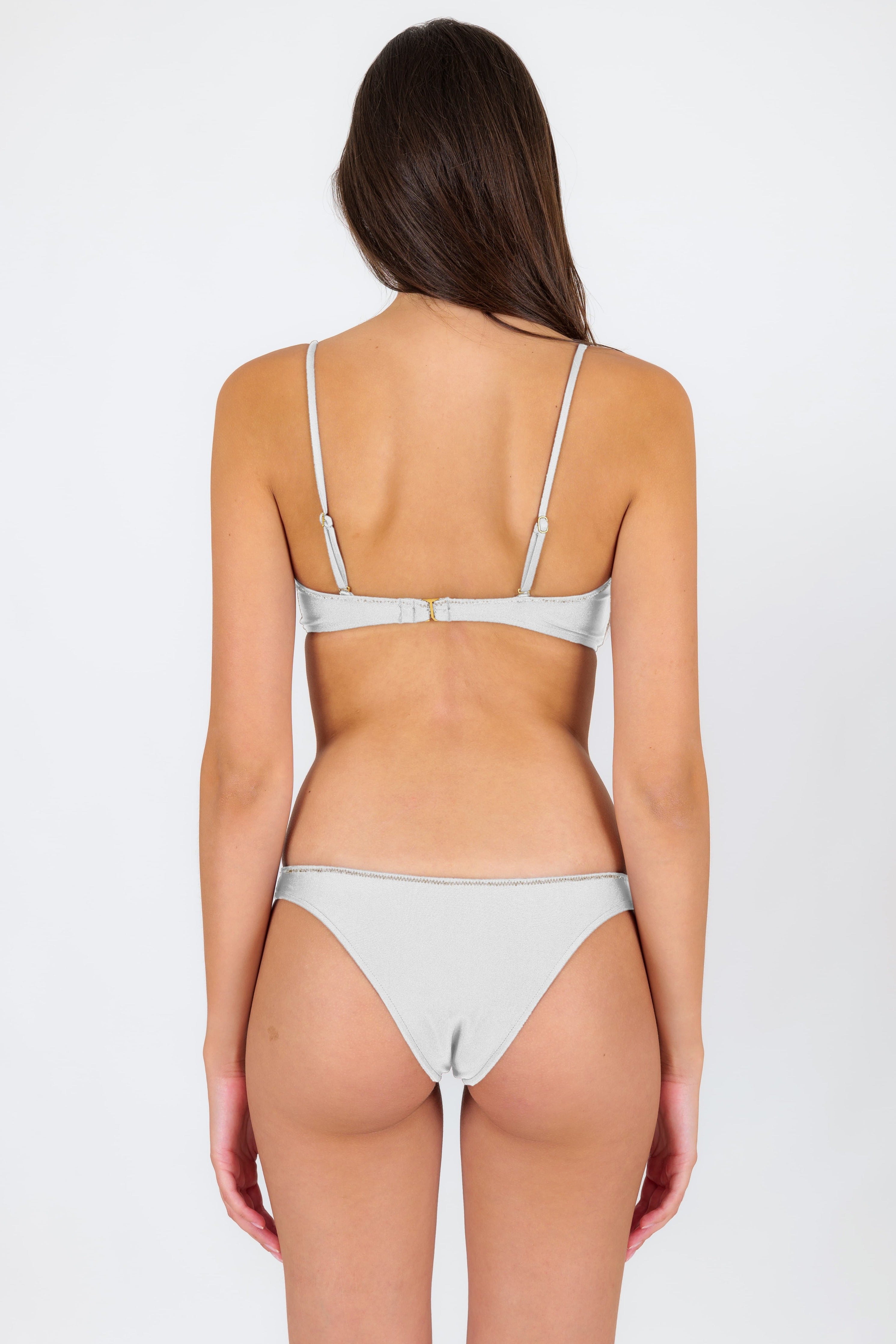 Set Shimmer-White Bandeau-Knot Essential