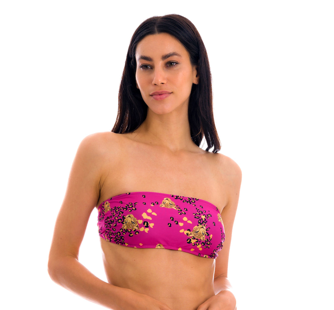 Top Roar-Pink Bandeau-Reto